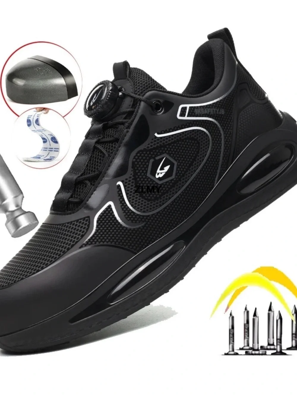 SAFETREK reinforced-toe work shoes.Size 44 It's like a size 11.